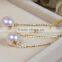 AAA grade fashionable Akoya pearl pendant 18k gold pendant 8-8.5mm round pearl pendant necklace