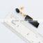 2016  black strip-type shape cubic zircon charm earring 18k yellow gold plated jewelry for party