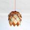 Wooden Artichoke Pendant Lamp