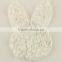 Easter Day's Chiffon Decoration Shabby Chiffon Rabbit Trim In Stock, Shabby Flower By Piece