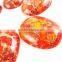 30x40mm big oval fire orange imperial jasper cabochon beads,gemstone pendant cabochon stone beads set for earrings,rings,3110031