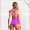 Tankini one piece swimwear swimsuit pink
