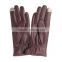 New design women bluetooth call touch screen PU leather gloves P-EWB030