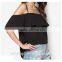 Cold Shoulder Flare Top Woman Off Shoulder Multicolor Blouses