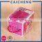Children handmade small cube shaped paper snack box