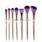 8pcs Custom Logo Makeup Brushes Makeup Kits Loose Powder Container With Brush