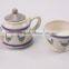 chicken design cheap ceramic double-deck design teapot