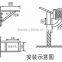 Poultry stainless steel fabrication manure cleaning machine