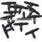 50 Pcs 1/4" Barbed Hydroponic Top Drip Plastic Tee Connectors for Cooling System