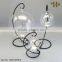 Hebei Factory Clear Glass Candle Holder Hanging Ball