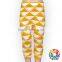 Yellow Grey Geometry Printing Kids Cotton Pants Baby Harem Pants