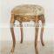 Antique European Style Gold Leaf Stool
