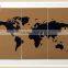 Cork Map OEM, World Map Customized Corkboard Wall World Map