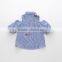 Wholesale kids girl blouse fashion design with embroidered flower