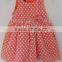 2016 Cool Girls Pink Color With White Dot Dress for Summer
