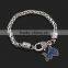 2016 twist chain bracelet custom MOM heart charm bracelet fashion style clasp bracelet for Mother's Day
