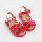 Summer handmade PU leather sadals funny kids squeaky shoes 2017