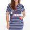 Classic Stripe Details Front Pocket Plus Size Dress,women Plus Size Clothing