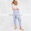 Comfy all cotton drop crotch fit easy drawstring waist womens harem pants
