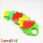 Food Grade Delicious Fruit Feeding Silicone Finger Teether Baby Pacifier Ring