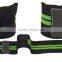 Weight Lifting Wrist Wraps in Black color with two Green Stripe