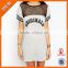 Sporty Chic Design Dress/ Energetic Girl Round Neck Short Sleeve Polyester Cotton T-Shirt Dress