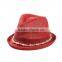 Fancy flat brim straw hat for women