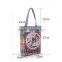 Oil painting natural cotton printing female folk-custom bag shoulder polyester shopping bag CB04