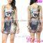 dress 2015 new cool summer ,women sexy dress cartoon Digital Printing party dress for women, fashion dress