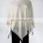 Cashmere Jersey Knit Poncho for women