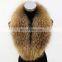 Promotional price lengthening large raccoon fur collar scarf winter