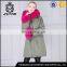 Wester style warm winter coat with fur collar for women