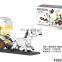 ABS plastic material building blocks toys 57 pcs block toy train play set