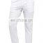 Custom design men polyester cotton white ankle-length tracksuit buttoms pants wholesale