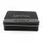 Rectangular black tin box, wholesale custom tin box packaging