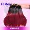 14 inches indian cheap human hair weaving/wet and wavy ombre colored indian human hair weave/two-tone indian remy hair w