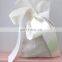 Recyclable cream muslin cheesecloth candy gift pouch bag for kids