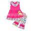 Fashion Cheap Ruffle Easter Clothes Sleeveless Kids Clothing Wholesale