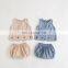 A0142# 2020 New Baby Girls 2 Pcs Set Vest+Shorts Summer Cotton Baby Girls Suits 6-24 month
