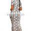 Latest Customized Design 2020 Long Sleeve Maxi Hot Selling Sexy Woman Clothing Designer Bodycon Print Party Long Dress