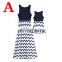 Mommy And Me Dresses 2019 New Summer Baby GREEN ZIGZAG Chevron  (this link for KIDS)