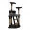 Factory Wholesale Plush Pet House Condo Natural Sisal Cat Scratcher Furniture Cat Tree
