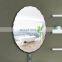 Wall mounted bathroom mirror / Silver mirror with metal clip / High end mirror
