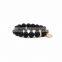 WWW0310 Fashion Beaded Jewelry Wholesale Matte Black Gem Stone Bracelet