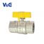 Made In China 1/4 - 1 Inch Industrial Stove Oil And Gas Flow Control Brass Water Air Ball Valve