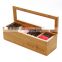 china supplier bamboo tea gift box packaging accept oem odm order