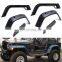 Hot selling Factory Style Fender Flares Replacement Bolt Textured pp Fender Flares for jeep herds man 97-06