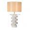 modern room lights design nordic metal malposed geometrical marble led bedroom table lamp