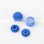 Durable Flatback Colorful Customized Blue Snap Plastic Button