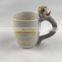custom monkey 3d shape cute ceramic coffee mug